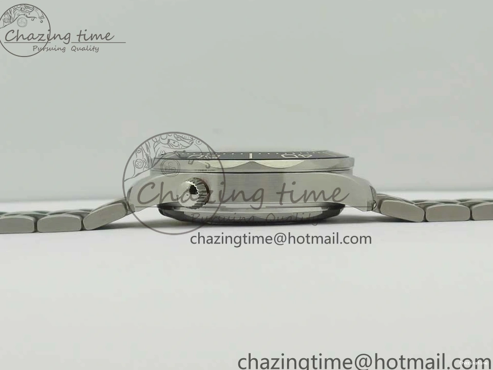 0417 2018 Seamaster Diver 300M OMF Best Edition Black Ceramic Black Dial on SS Bracelet A8800 (Black Balance Wheel) Breathable 7959